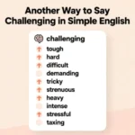 Another Way to Say Challenging