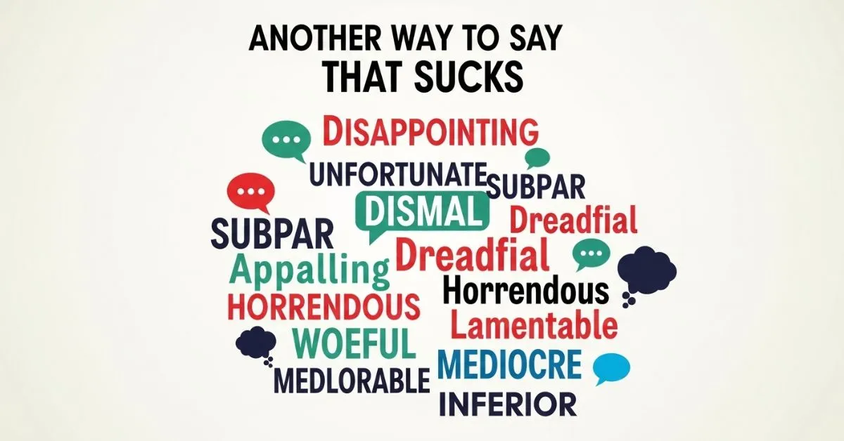 another way to say that sucks