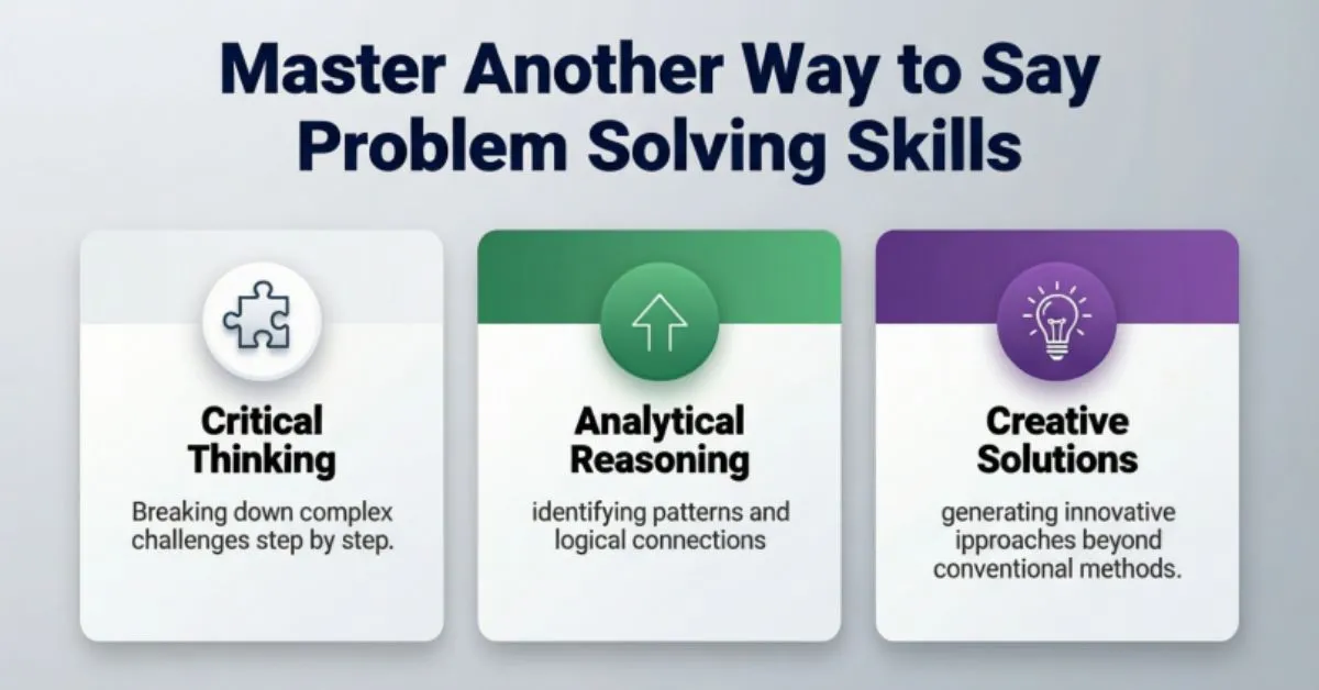 Another Way to Say Problem Solving Skills