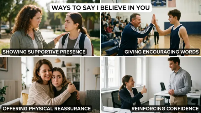 Ways to Say I Believe in You