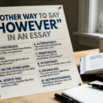 Another Way to Say However in an Essay