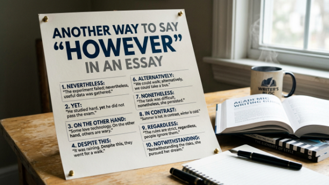 Another Way to Say However in an Essay