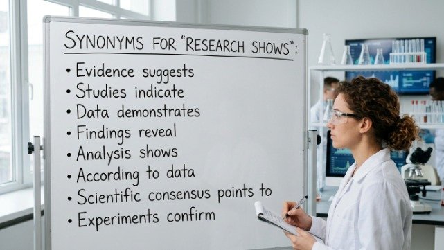Another Way to Say Research Shows